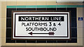 East Finchley tube station - direction sign