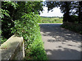 Padeswood Lake Road and a rivet bench mark