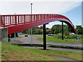 Red Footbridge over Westbrook Way