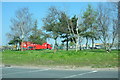 TQ0574 : Western Perimeter Road Roundabout, Heathrow by Derek Harper