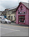 Pink shop in Emlyn Square, Newcastle Emlyn