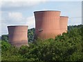 SJ6503 : Cooling towers at Ironbridge by Philip Halling