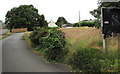 Entrance to the former White Swan car park, Llanfrynach