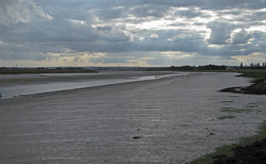 Mudflats and River Roach, Stambridge © Roger Jones :: Geograph Britain ...