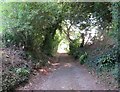 South East along Flow Lane, Bishopsteignton