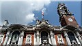 Looking up at Colchester Town Hall