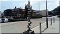 View of the crankshaft from a diesel engine outside Colchester Town station