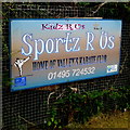 Karate club nameboard, Llwyn Helyg, Tredegar