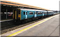 ST1586 : Penarth train, Caerphilly station platform 2  by Jaggery