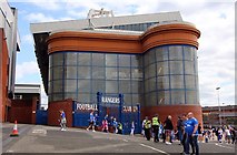 NS5564 : The stairway structure at the west of the Bill Struth Main Stand at Ibrox Stadium by Steve Daniels