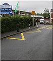 Zigzag yellow markings near a school entrance, Ashvale, Tredegar