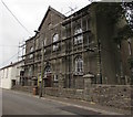 Former Ebenezer chapel under scaffolding, Rhymney