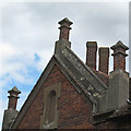 Chimney and Roof Detail, Trinity Hospital, Long Melford