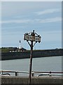 NY0336 : Rusty sign on the Maryport promenade by Graham Hogg