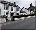 White houses alongside the B4571, Adpar, Ceredigion