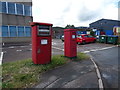 Elizabeth II postboxes on Essex Road, Hoddesdon