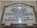 Romsey Abbey: memorial to a Titanic casualty