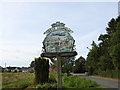 Great Ashfield village sign (detail) north face