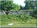 Ruined cottage below the disused quarry at The Square