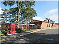 Broadway station drive and buildings