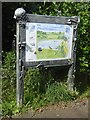 Sculptural framed notice board