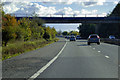 TL4255 : Bridge over the M11 near Grantchester by David Dixon