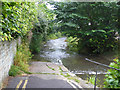 Upstream end of ford down River Lim