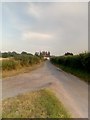 Lane leading south to the main road, Marlesford