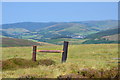 NT3429 : Summit fence, Glengaber Hill by Jim Barton