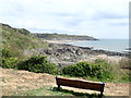 SS5887 : Bench overlooking Brandy Cove by Eirian Evans