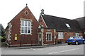 Former primary school occupied by library and parish council