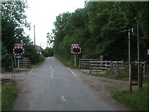 ST6783 : Station Road level crossing by Neil Owen