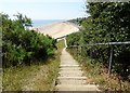 View down the Steps