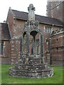 ST6883 : Cross in the grounds of St James the Less by Neil Owen