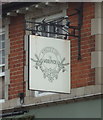 Sign for the Woolpack public house, Hertford