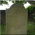Gravestone, Ballycopeland Presbyterian Graveyard