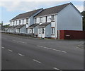 Light blue houses in Pencader