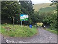 Welsh Water sign at Llyn y Fan Fach