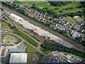 The Malcolm Logistics West of Scotland Rail Terminal from the air