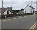 Warning sign - Hebryngwr/Patrol, Lloyds Terrace, Adpar, Ceredigion