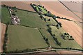 Earthworks and moated site at North Cockerington: aerial 2019