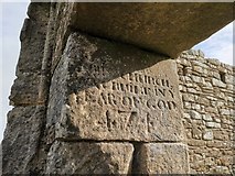 C6706 : Inscribed stone at the west doorway, Banagher Old Church by Phil Champion