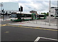ST3188 : Two Newport Bus buses leaving Friars Walk bus station, Newport by Jaggery