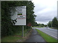 Approaching Granville Roundabout on the A4640