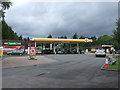 Service station off School Road (A4640)