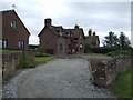 Houses on the  B4379 near Sheriffhales