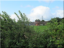 SO8148 : Upper Woodsfield Farm through the hedge by Jeff Gogarty