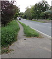 Narrow path through grass, Church Road, Leckhampton 