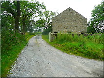 SD8154 : Bridleway ofn driveway to Lowerhornber by Humphrey Bolton