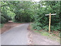 Public footpath at Westcott Heath near Dorking